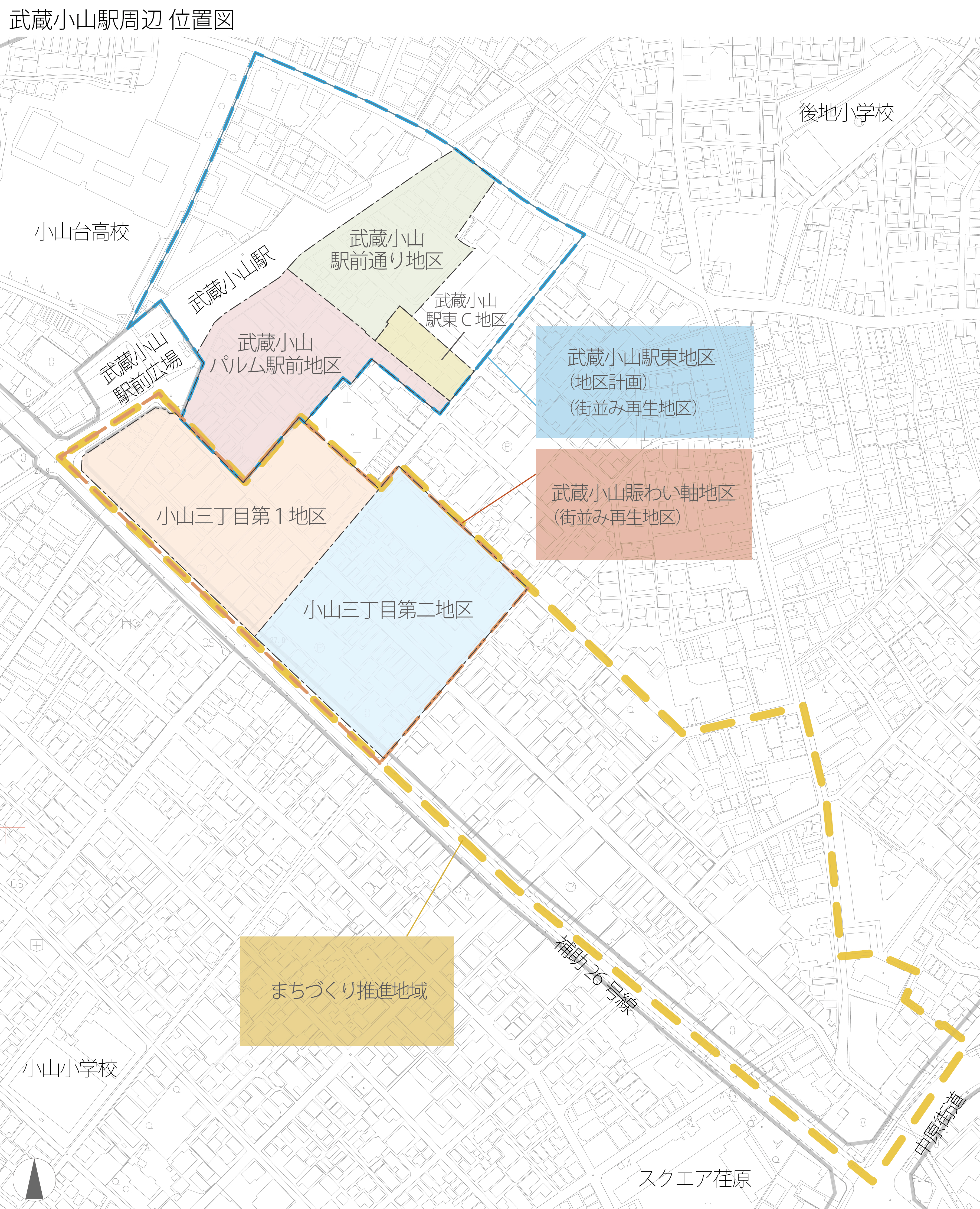 武蔵小山駅周辺 位置図