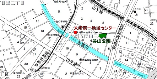 谷山公園位置図