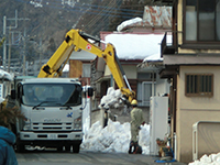 除雪作業が続く早川町