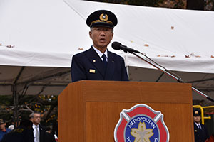 東京消防庁松川総務部長のあいさつ