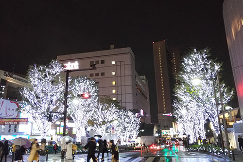 大井町駅前のイルミネーション