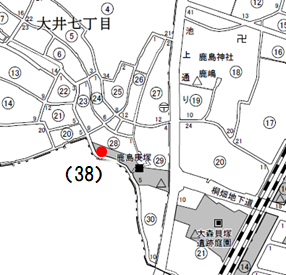 土のう置き場詳細案内図（大井６）