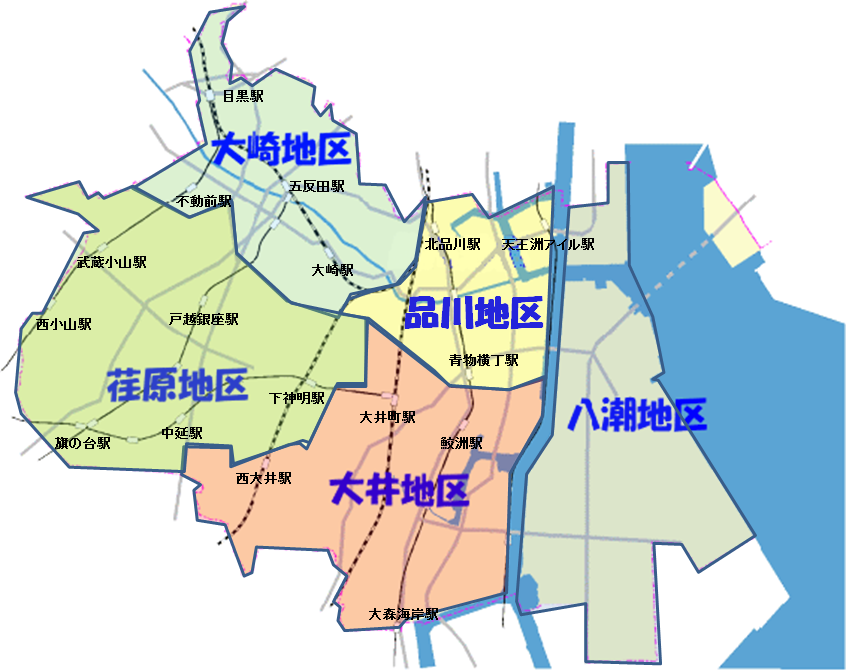品川区全域マップ