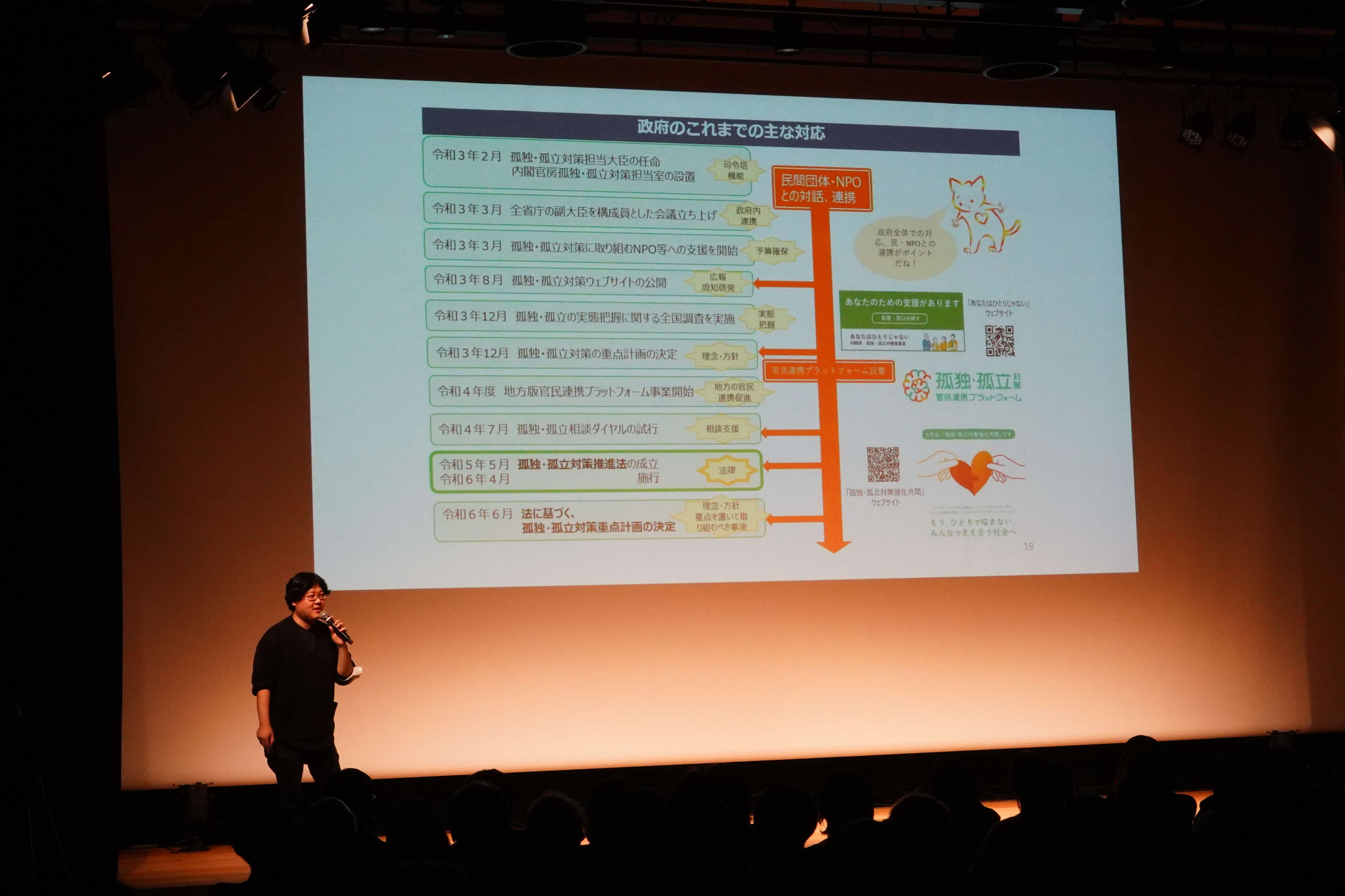 内閣府孤独・孤立対策推進室大西参与による講演