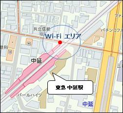 中延駅利用可能エリア