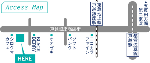 福井県坂井市アンテナショップアクセスマップ