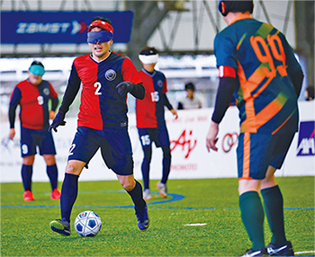 ブラインドサッカー活動写真