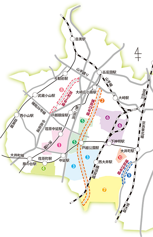 不燃化特区 10地区 マップ