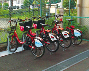 シェアサイクル写真