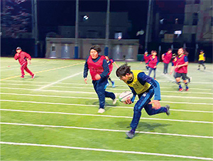 ラグビー部活動写真