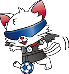 品川区ブラインドサッカー応援キャラクターやたたまイラスト