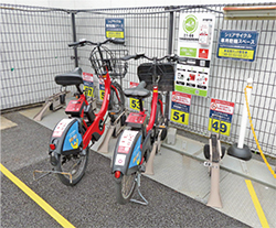 サイクルポート設置場所写真