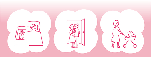 産後ケア事業イラスト