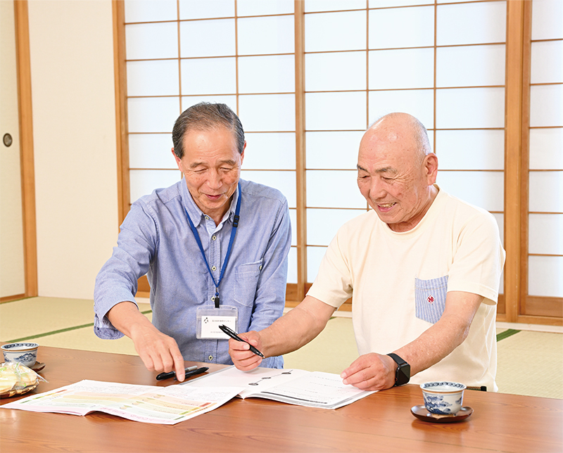 品川成年後見センター支援員とあんしんの3点セット利用者写真