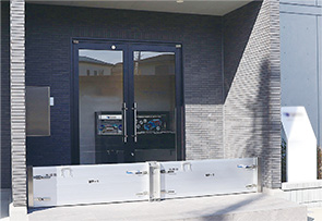 止水板設置時の様子写真