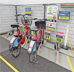 サイクルポート設置スペース写真