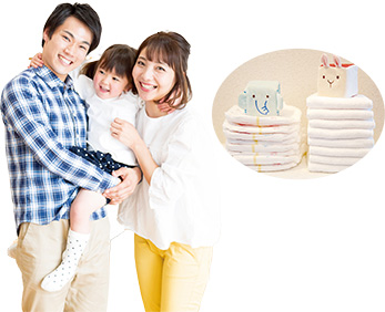 子育て家族の写真