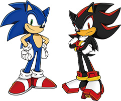 ソニックとシャドウイラスト