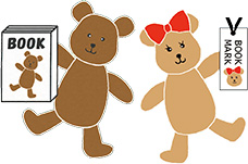 ブックマくんとしおりちゃんイラスト