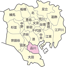 図3　東京都23区 昭和22年地図