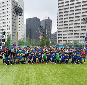 サッカーチーム集合写真