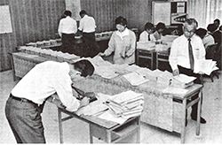 区民投票実施本部 昭和47年写真