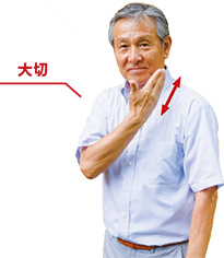 三輪会長 手話「大切」写真