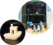 3Dプリンターと3Dプリンターを使用したミニチュア写真