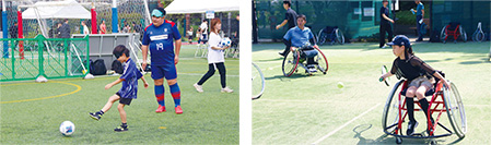 インクルーシブスポーツスナップ写真
