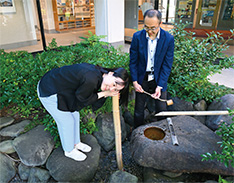 すいきんくつを楽しむ写真