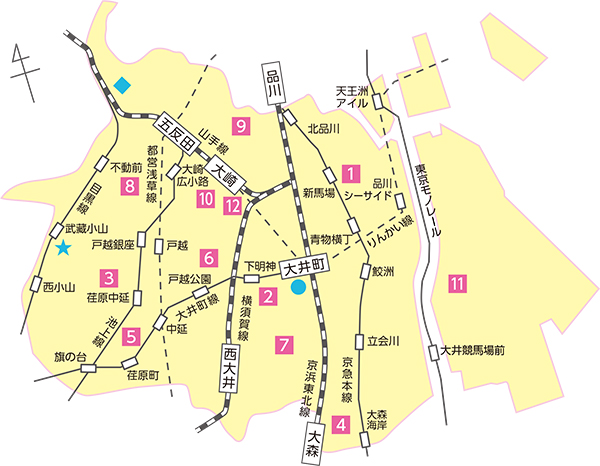 区内図書館マップ