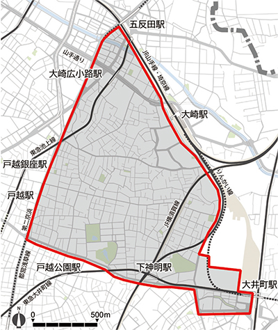 大崎地区運行エリアマップ