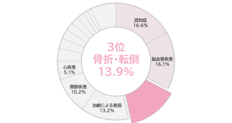 グラフ：介護が必要となった主な要因