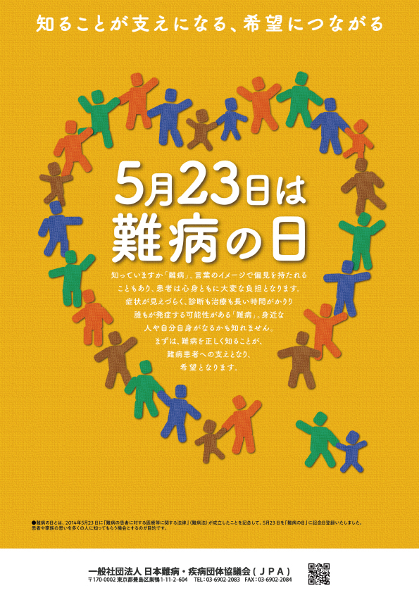 5月23日は難病の日のポスター