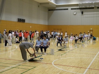 写真:輪投げ大会風景