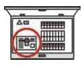 イラスト：分電盤内蔵型感震ブレーカー