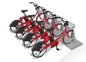 イラスト:自転車4台