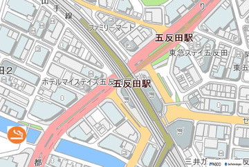 地図：五反田本村橋喫煙所