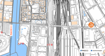 地図：みなとが丘ふ頭公園喫煙所
