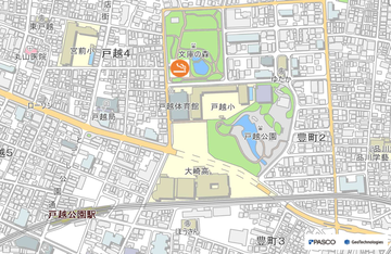 地図：品川区立文庫の森公園（コンテナ型喫煙所）