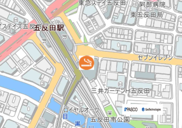 地図：THE TOBACCO GOTANDA喫煙所
