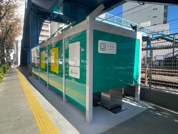 写真：大井町駅西口JR踏切横喫煙所