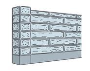 イラスト：石積み塀