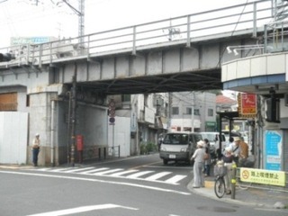 写真:東急大井町線架道橋(工事前)
