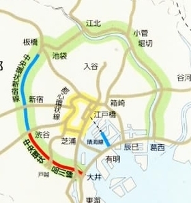 地図：中央環状品川線