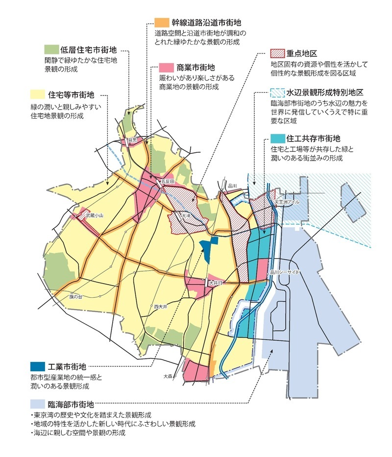 イラスト:景観計画区域の区分