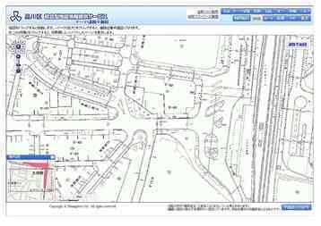 画面:道路平面図 H25-1