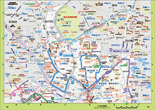 地図:品川区ウォーキングコースマップ