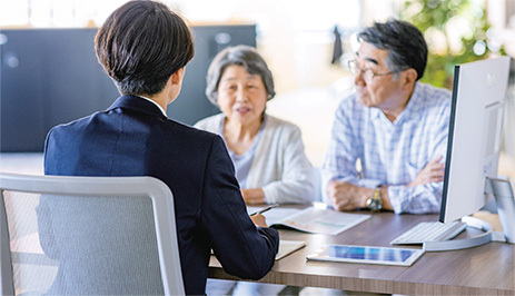 写真:相談窓口の様子
