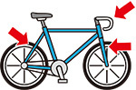 イラスト:自転車制御装置の不良